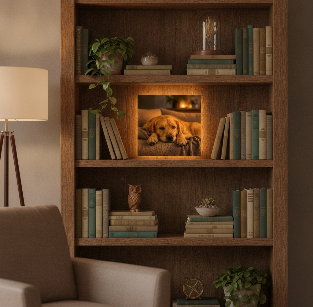 Familien-Foto-Lampe (Rechteck) - Mockup