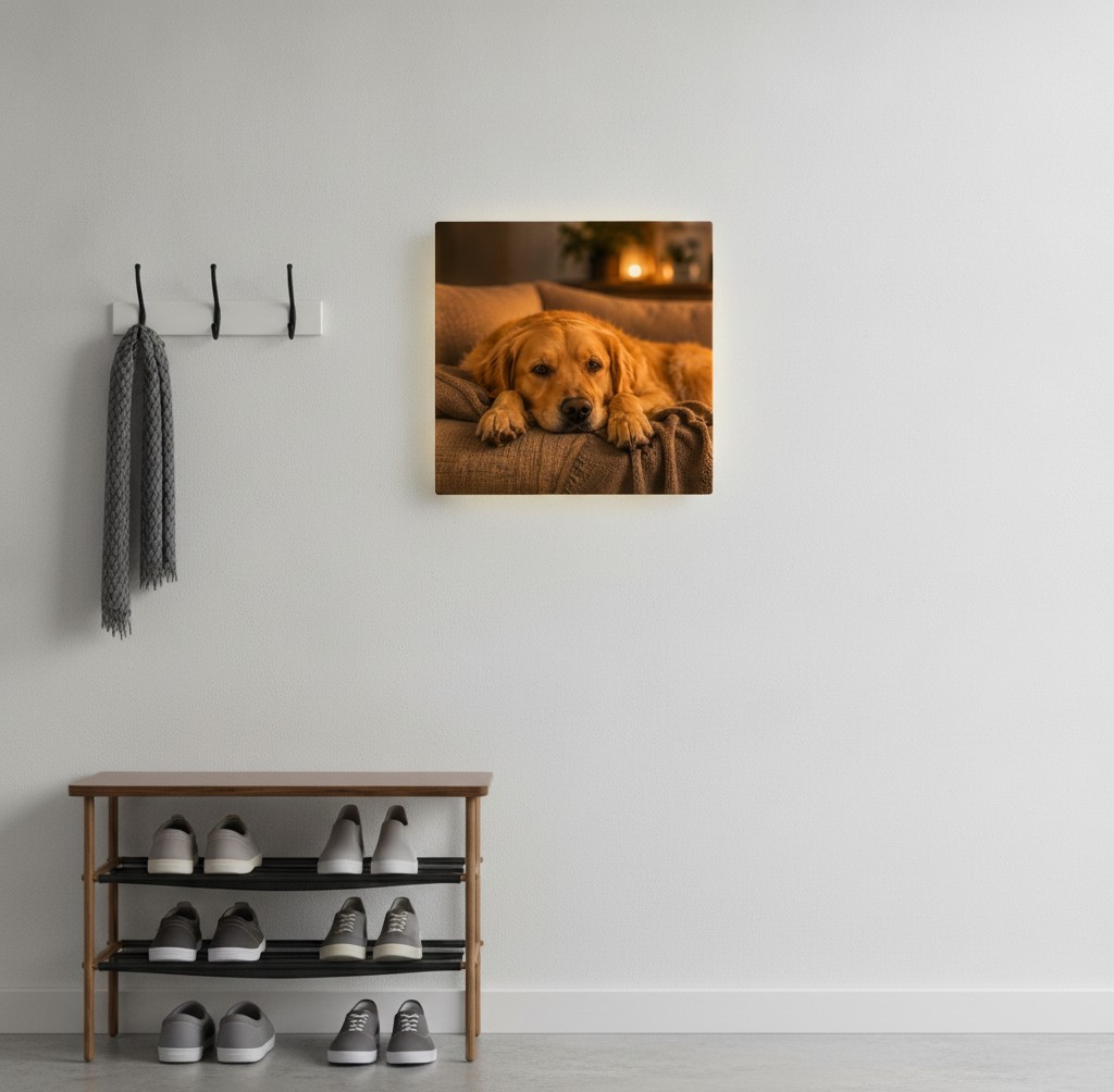 Familien-Foto-Lampe (Rechteck) - Mockup