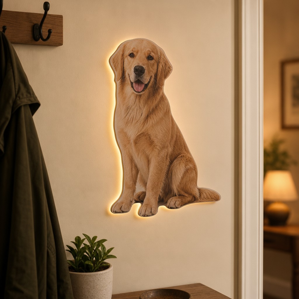 Haustier-Foto-Lampe (Kontur-Cut)