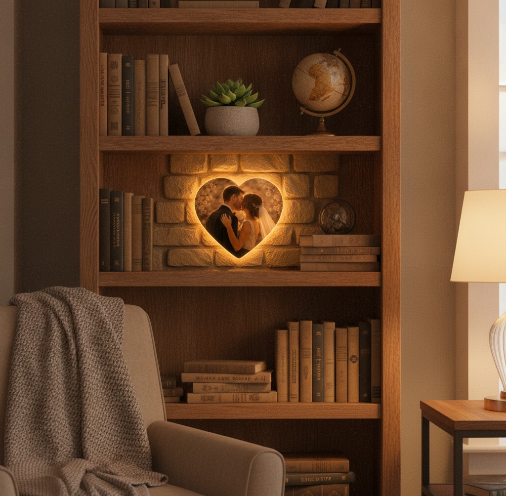 Herz-Foto-Lampe - Mockup