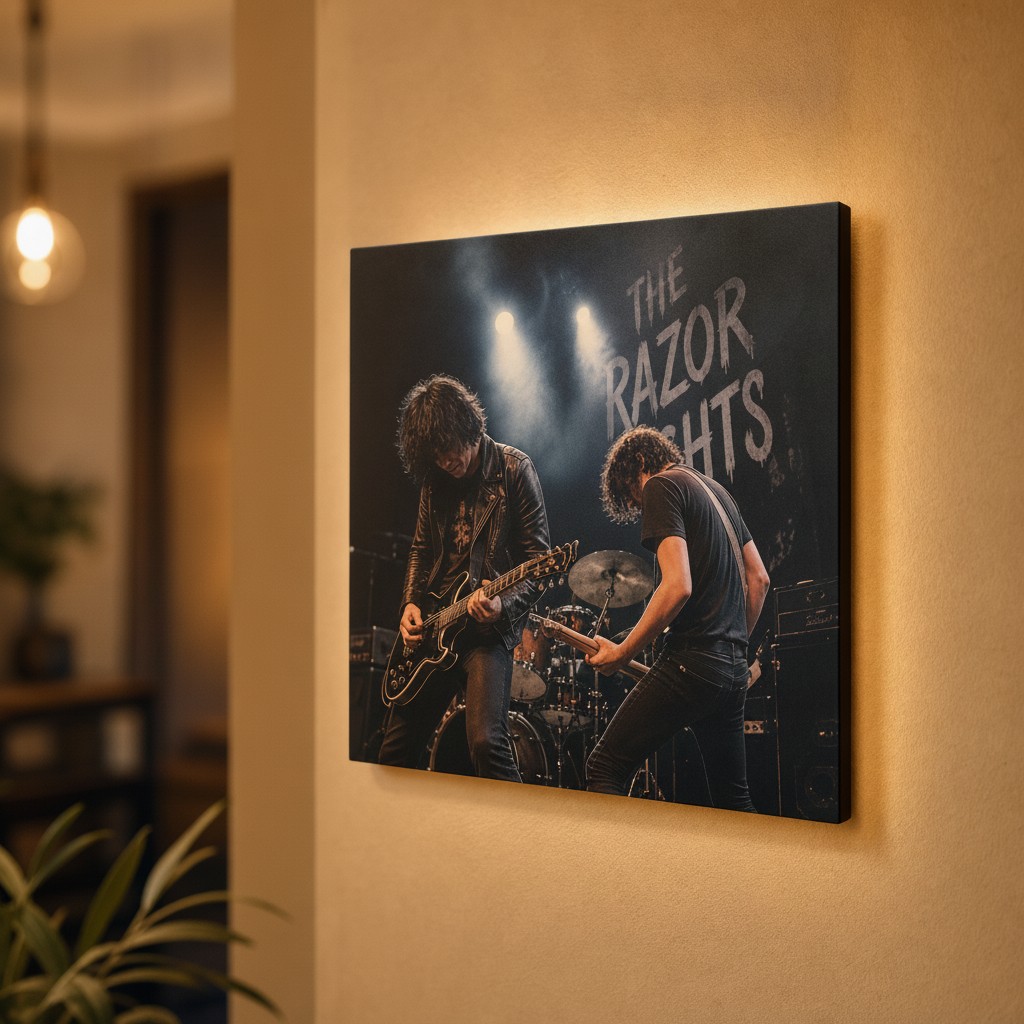 Lieblingsband & Musik-Lampe (Rechteck)