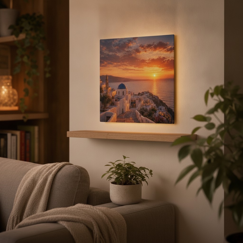 Lieblingsort & Reise-Lampe (Rechteck) - Mockup