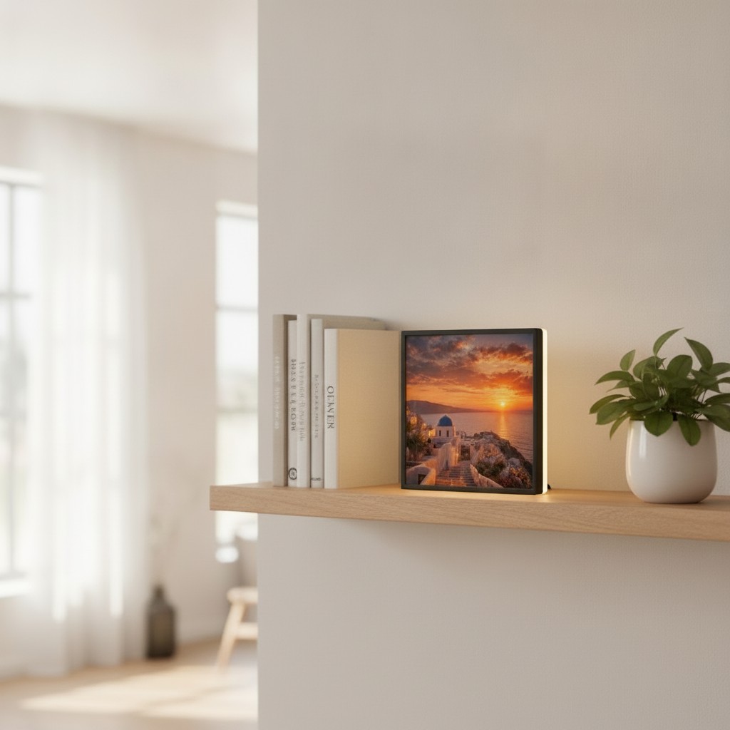 Lieblingsort & Reise-Lampe (Rechteck) - Mockup