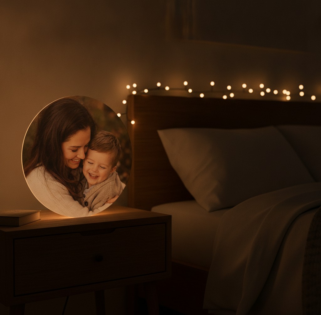 Muttertags-Lampe (Rund) - Mockup
