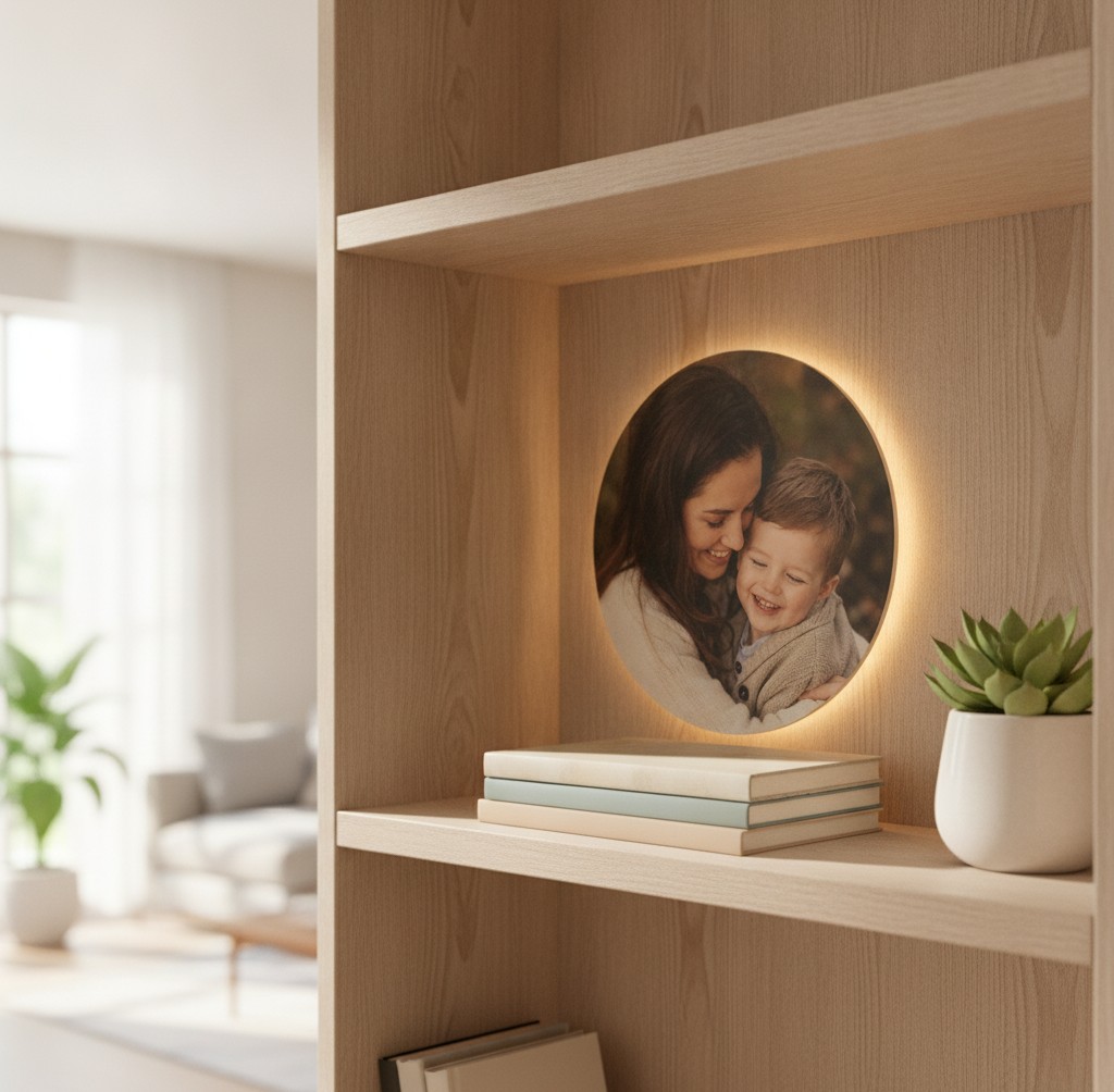 Muttertags-Lampe (Rund) - Mockup
