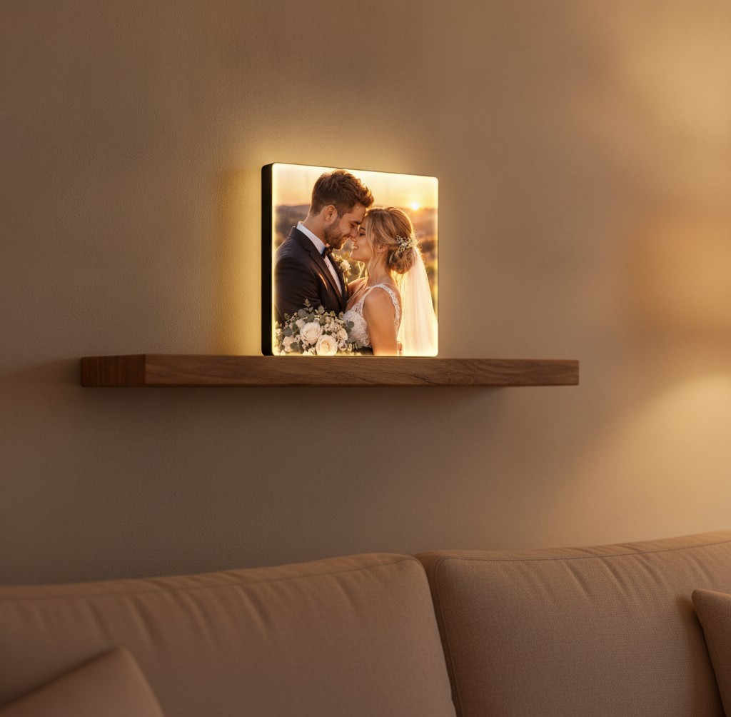 Porträt-Lampe (Quadrat) - Mockup