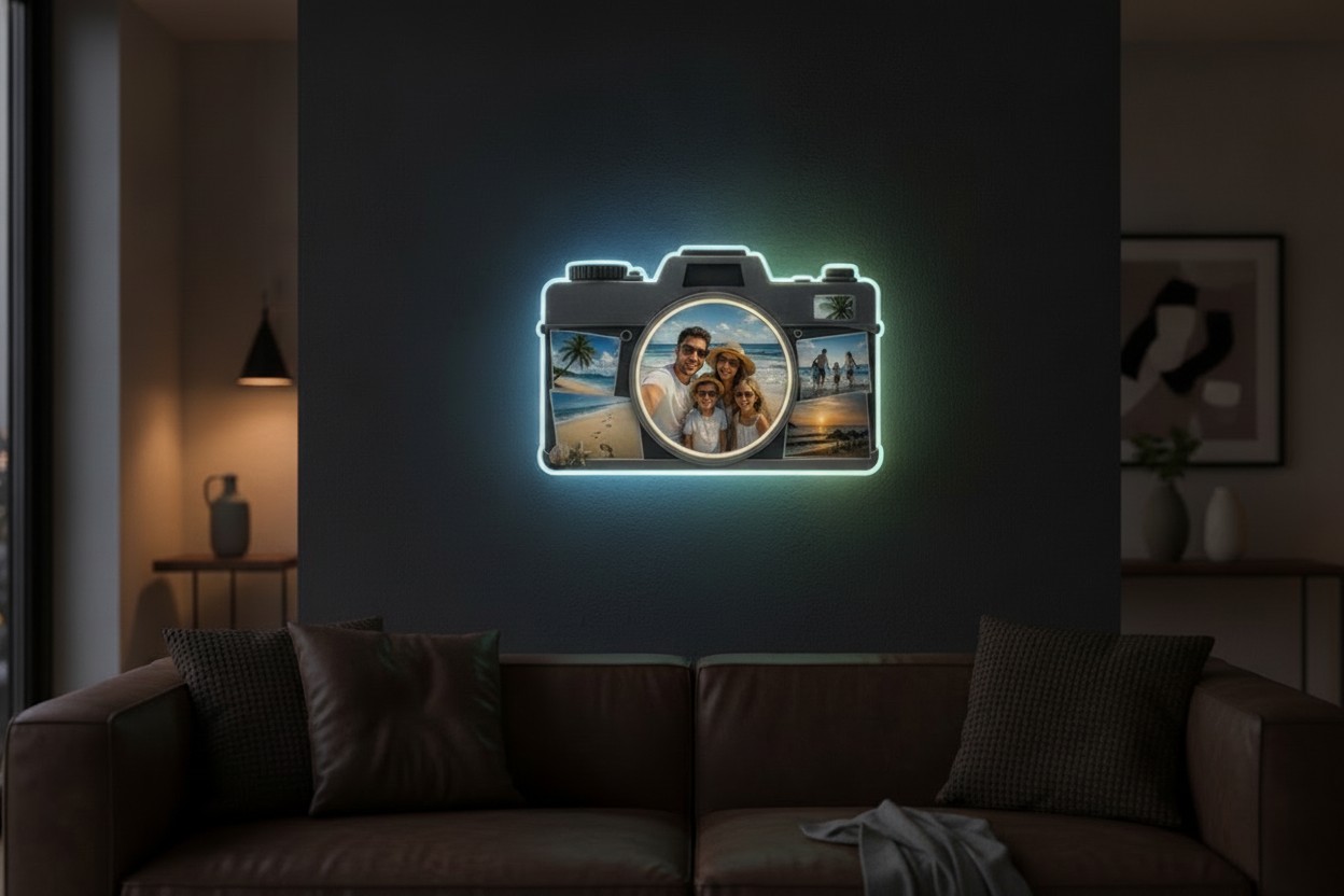 Urlaubs-Foto-Lampe (Kamera) - Mockup
