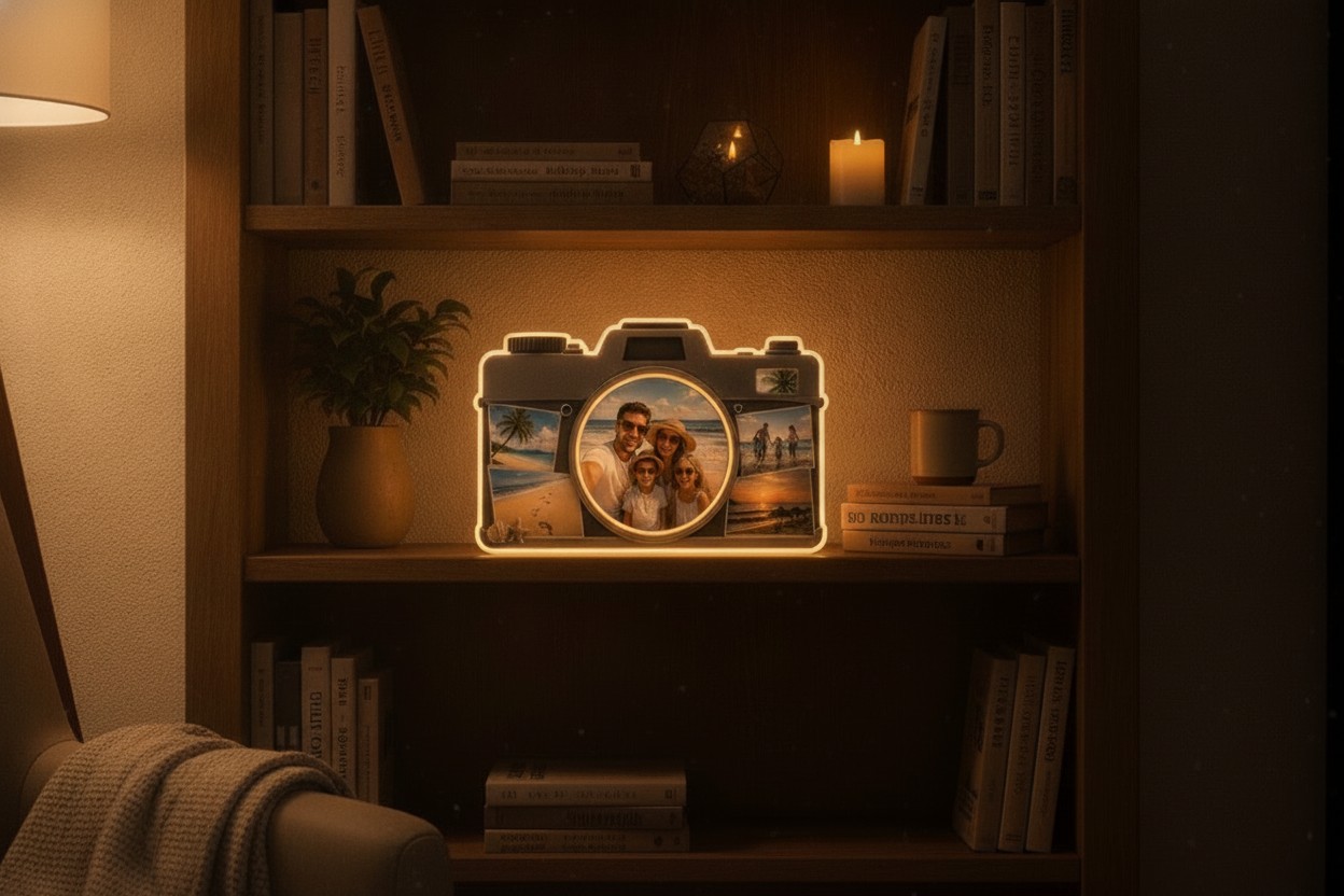 Urlaubs-Foto-Lampe (Kamera) - Mockup
