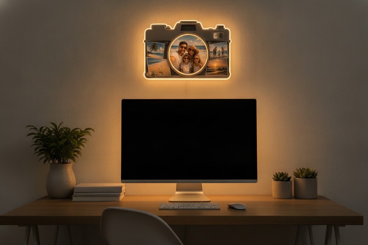 Urlaubs-Foto-Lampe (Kamera) - Mockup