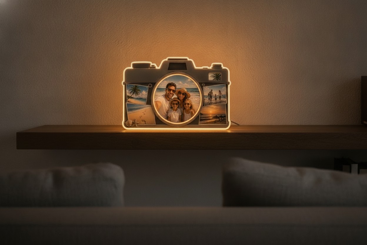 Urlaubs-Foto-Lampe (Kamera) - Mockup