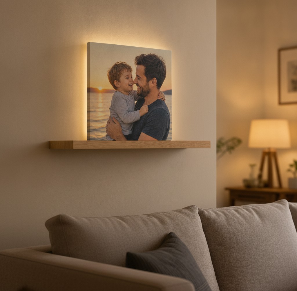 Vatertags-Lampe (Rechteck) - Mockup